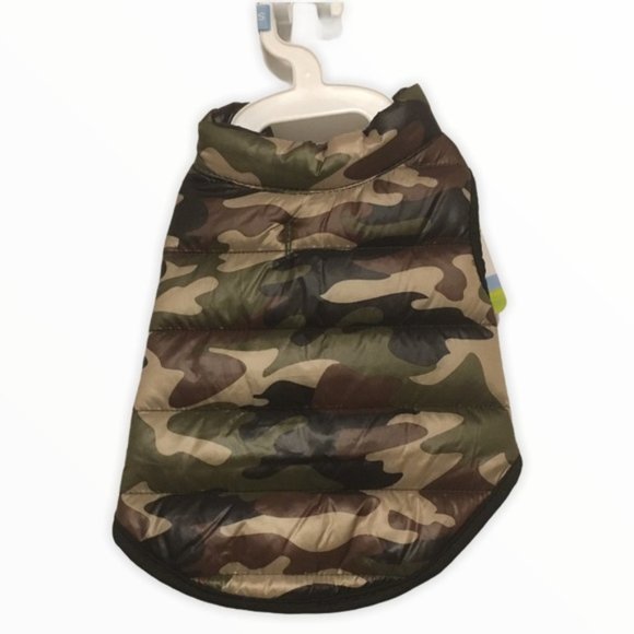 Top Paw Camo Rain Puffer Vest Dog Jacket Coat New Small - Picture 1 of 4
